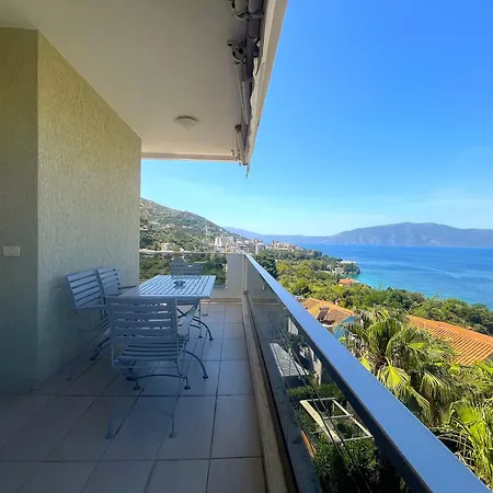 Blue Escape Sea View With Balcony Lägenhet Vlorë