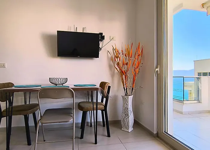 Apartment Blue Escape Sea View With Balcony Vlore